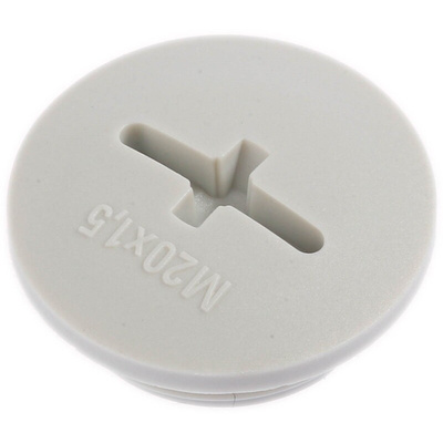 Lapp Blanking Plug, M20, Fibreglass Nylon, 24mm Diameter, Threaded