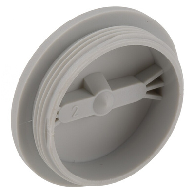 Lapp Blanking Plug, M40, Fibreglass Nylon, 46mm Diameter, Threaded