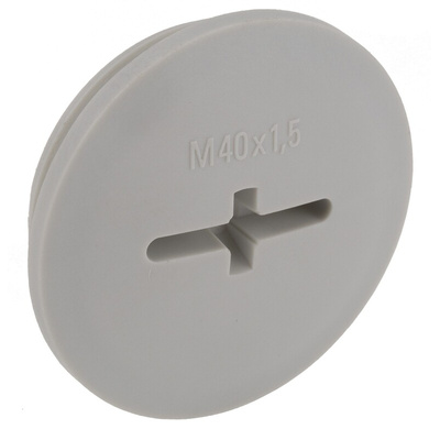 Lapp Blanking Plug, M40, Fibreglass Nylon, 46mm Diameter, Threaded