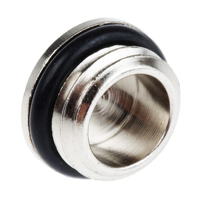 Lapp Blanking Plug, M12, Nickel Plated Brass, 14mm Diameter, Threaded