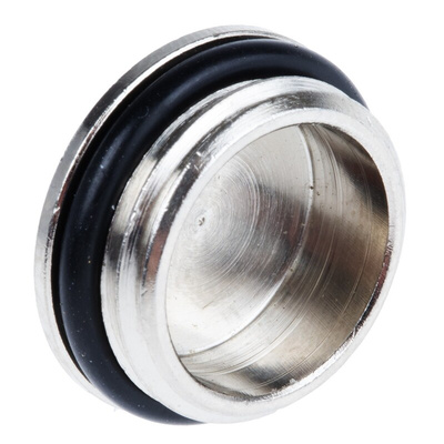 Lapp Blanking Plug, M16, Nickel Plated Brass, 18mm Diameter, Threaded
