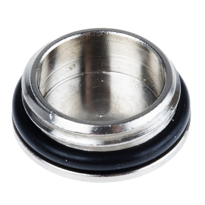 Lapp Blanking Plug, M16, Nickel Plated Brass, 18mm Diameter, Threaded