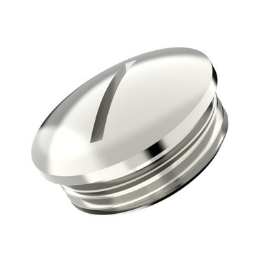 Lapp Blanking Plug, M16, Nickel Plated Brass, 18mm Diameter, Threaded