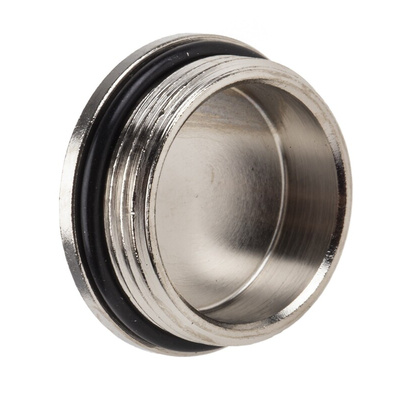 Lapp Blanking Plug, M25, Nickel Plated Brass, 28mm Diameter, Threaded