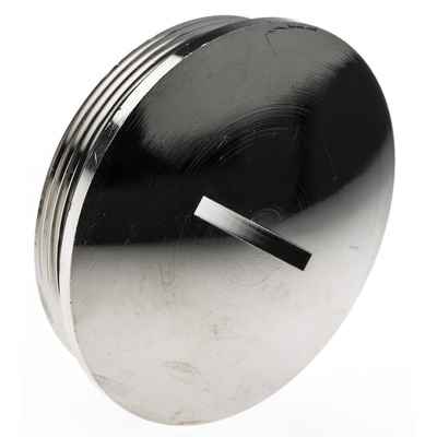Lapp Blanking Plug, M50, Nickel Plated Brass, 54mm Diameter, Threaded