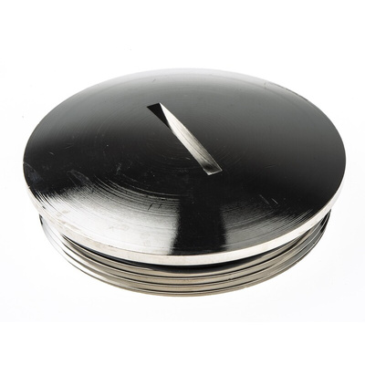 Lapp Blanking Plug, M50, Nickel Plated Brass, 54mm Diameter, Threaded