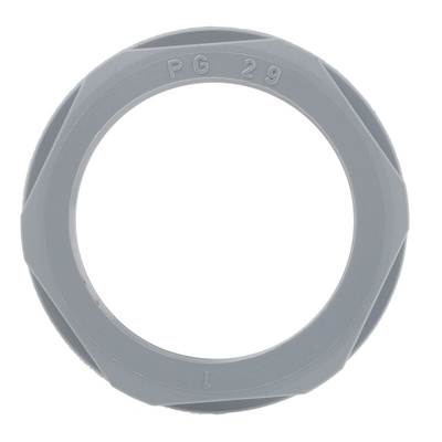Lapp Grey Fibreglass PA Cable Gland Locknut, PG29 Thread, IP68