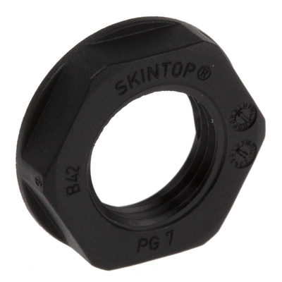 Lapp Black Fibreglass PA Cable Gland Locknut, PG7 Thread, IP68