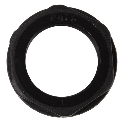 Lapp Black Fibreglass PA Cable Gland Locknut, PG16 Thread, IP68