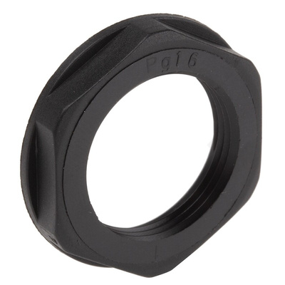 Lapp Black Fibreglass PA Cable Gland Locknut, PG16 Thread, IP68