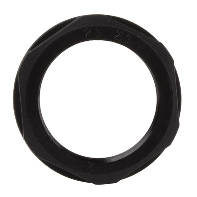 Lapp Black Fibreglass PA Cable Gland Locknut, PG21 Thread, IP68