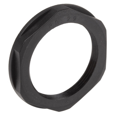 Lapp Black Fibreglass PA Cable Gland Locknut, PG29 Thread, IP68