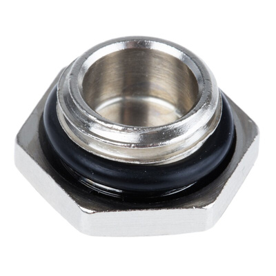 Lapp Blanking Plug, M12, Nickel Plated Brass, 17.8mm Diameter, Threaded
