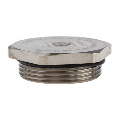 Lapp Blanking Plug, M32, Nickel Plated Brass, 39.6mm Diameter, Threaded