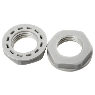 Legrand Grey Fibreglass PA Cable Gland Locknut, PG7 Thread, IP55