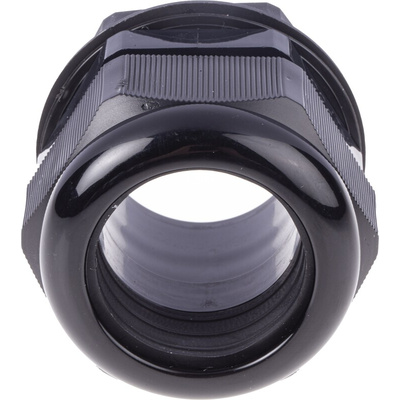 RS PRO Black Nylon Cable Gland, M50 Thread, 30mm Min, 38mm Max, IP68