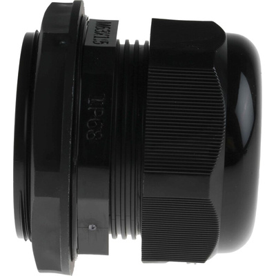 RS PRO Black Nylon Cable Gland, M63 Thread, 34mm Min, 44mm Max, IP68
