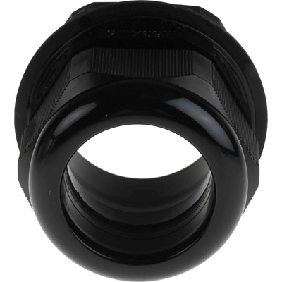 RS PRO Black Nylon Cable Gland, M63 Thread, 34mm Min, 44mm Max, IP68