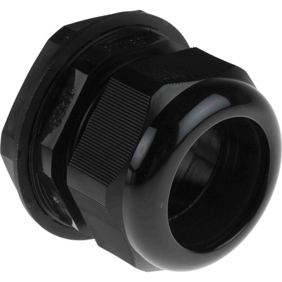 RS PRO Black Nylon Cable Gland, M63 Thread, 34mm Min, 44mm Max, IP68
