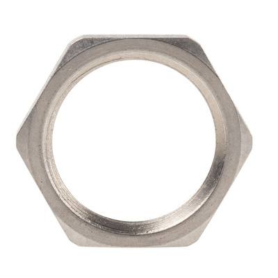 Lapp Silver Stainless Steel Cable Gland Locknut, M20 Thread, IP68