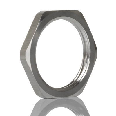 Lapp Silver Stainless Steel Cable Gland Locknut, M25 Thread, IP68
