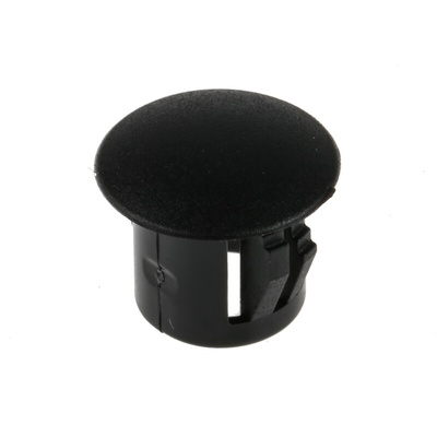 RS PRO Blanking Plug, 9.5mm Hole Diameter, Nylon 66, 13mm Diameter, Unthreaded