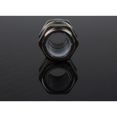 RS PRO Metallic Nickel Plated Brass Cable Gland, M25 Thread, 9mm Min, 16mm Max, IP68