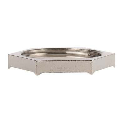 Lapp Silver Nickel Plated Brass Cable Gland Locknut, PG21 Thread
