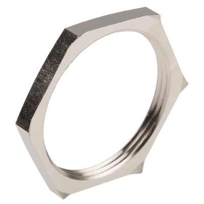 Lapp Silver Nickel Plated Brass Cable Gland Locknut, PG29 Thread