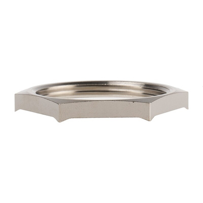 Lapp Silver Nickel Plated Brass Cable Gland Locknut, PG29 Thread