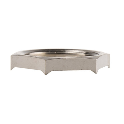 Lapp Silver Nickel Plated Brass Cable Gland Locknut, PG16 Thread