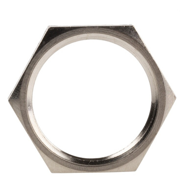 Lapp Silver Nickel Plated Brass Cable Gland Locknut, PG16 Thread