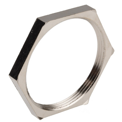 Lapp Silver Nickel Plated Brass Cable Gland Locknut, PG36 Thread