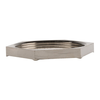 Lapp Silver Nickel Plated Brass Cable Gland Locknut, PG36 Thread
