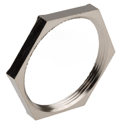 Lapp Silver Nickel Plated Brass Cable Gland Locknut, PG36 Thread