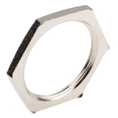 Lapp Silver Nickel Plated Brass Cable Gland Locknut, M50 Thread