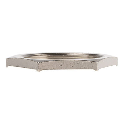 Lapp Silver Nickel Plated Brass Cable Gland Locknut, M50 Thread