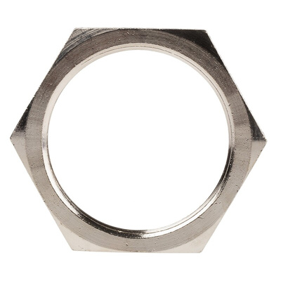 Lapp Silver Nickel Plated Brass Cable Gland Locknut, M50 Thread