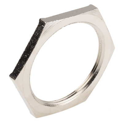 Lapp Silver Nickel Plated Brass Cable Gland Locknut, M50 Thread