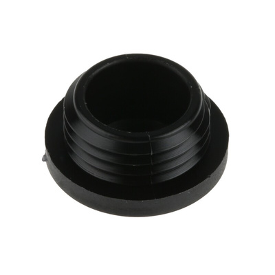 RS PRO Blanking Plug, M16, 15.7mm Hole Diameter, Nylon 66, 20mm Diameter, Threaded