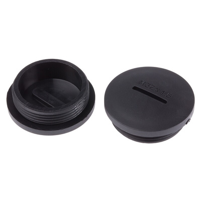 RS PRO Blanking Plug, M32, 31.7mm Hole Diameter, Nylon 66, 36.6mm Diameter, Threaded