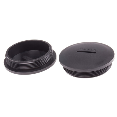 RS PRO Blanking Plug, M50, 49.9mm Hole Diameter, Nylon 66, 55.5mm Diameter, Threaded