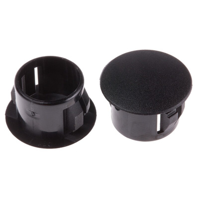 RS PRO Blanking Plug, 12.7mm Hole Diameter, Nylon 66, 16.5mm Diameter, Unthreaded
