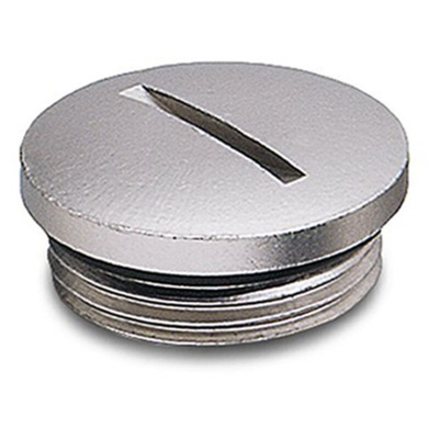 Phoenix Contact Blanking Plug, PG11, Nickel Plated Brass, 20mm Diameter, Threaded