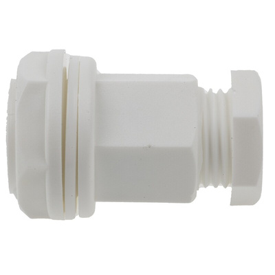 RS PRO White Plastic Cable Gland, M20 Thread, 4mm Min, 7mm Max, IP55