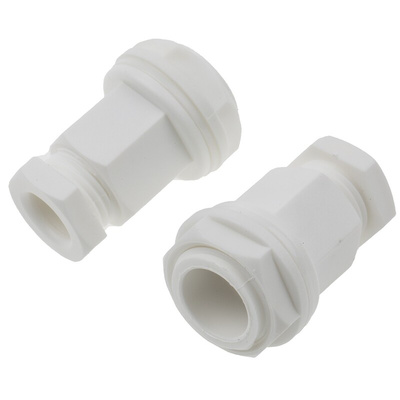 RS PRO White Plastic Cable Gland, M20 Thread, 4mm Min, 7mm Max, IP55