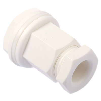 RS PRO White Plastic Cable Gland, M20 Thread, 7mm Min, 10.5mm Max, IP55