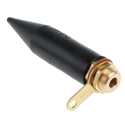 Black Brass Cable Gland, M20 Thread, 8.4mm Min, 13.5mm Max, IP66