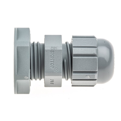 Lapp SKINTOP Series Grey Polyamide Cable Gland, PG7 Thread, 2.5mm Min, 6.5mm Max, IP68