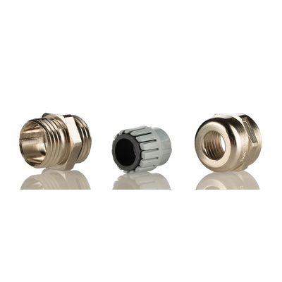 Lapp SKINTOP Series Metallic Nickel Plated Brass Cable Gland, PG9 Thread, 4mm Min, 8mm Max, IP68
